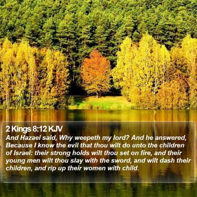 2 Kings 8:12 KJV Bible Verse Image