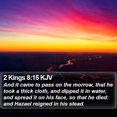 2 Kings 8:15 KJV Bible Verse Image