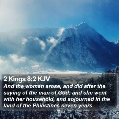 2 Kings 8:2 KJV Bible Verse Image