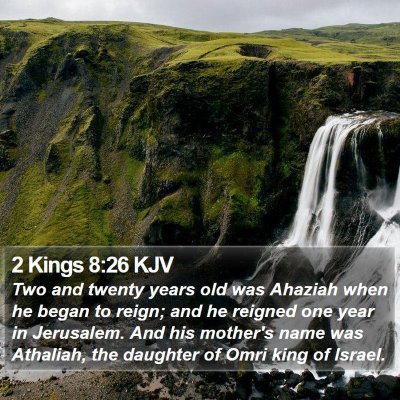 2 Kings 8:26 KJV Bible Verse Image