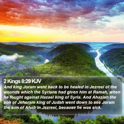 2 Kings 8:29 KJV Bible Verse Image