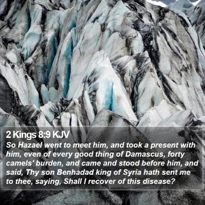 2 Kings 8:9 KJV Bible Verse Image