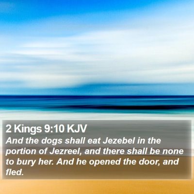 2 Kings 9:10 KJV Bible Verse Image