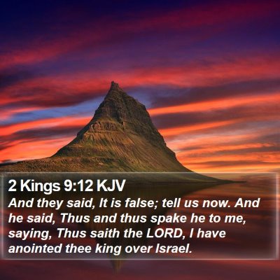 2 Kings 9:12 KJV Bible Verse Image