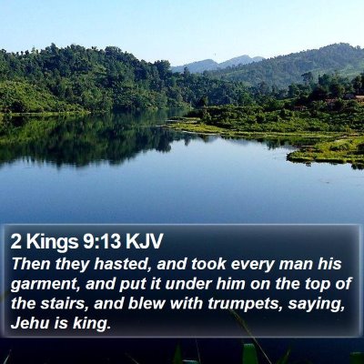 2 Kings 9:13 KJV Bible Verse Image