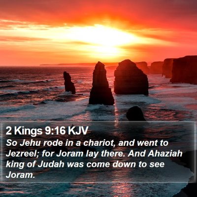 2 Kings 9:16 KJV Bible Verse Image