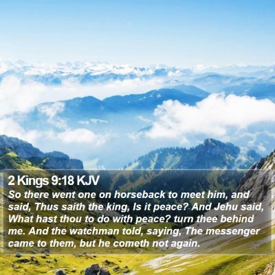 2 Kings 9:18 KJV Bible Verse Image