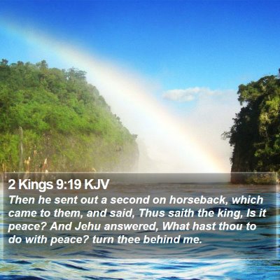 2 Kings 9:19 KJV Bible Verse Image