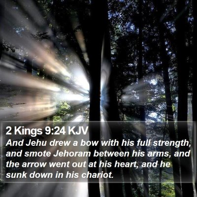 2 Kings 9:24 KJV Bible Verse Image