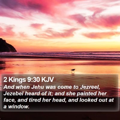 2 Kings 9:30 KJV Bible Verse Image