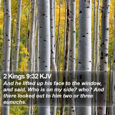 2 Kings 9:32 KJV Bible Verse Image