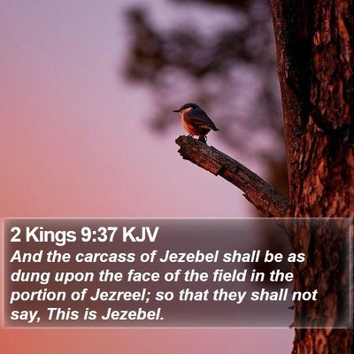 2 Kings 9:37 KJV Bible Verse Image