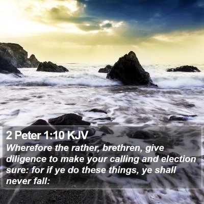 2 Peter 1:10 KJV Bible Verse Image
