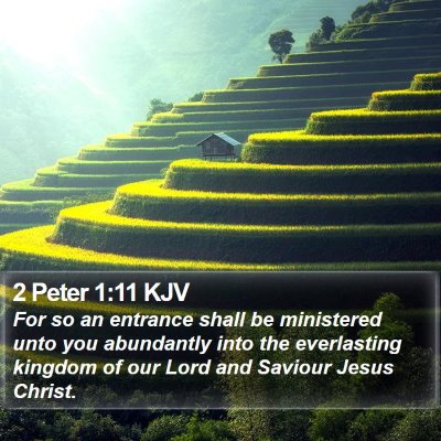 2 Peter 1:11 KJV Bible Verse Image