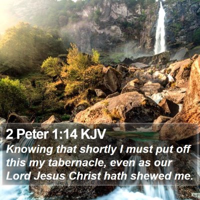 2 Peter 1:14 KJV Bible Verse Image