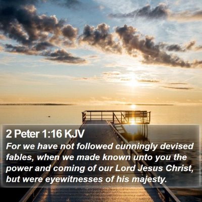 2 Peter 1:16 KJV Bible Verse Image