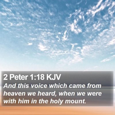 2 Peter 1:18 KJV Bible Verse Image