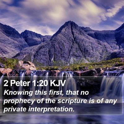 2 Peter 1:20 KJV Bible Verse Image