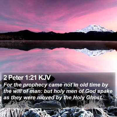 2 Peter 1:21 KJV Bible Verse Image
