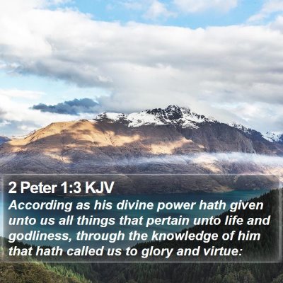 2 Peter 1:3 KJV Bible Verse Image
