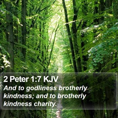 2 Peter 1:7 KJV Bible Verse Image