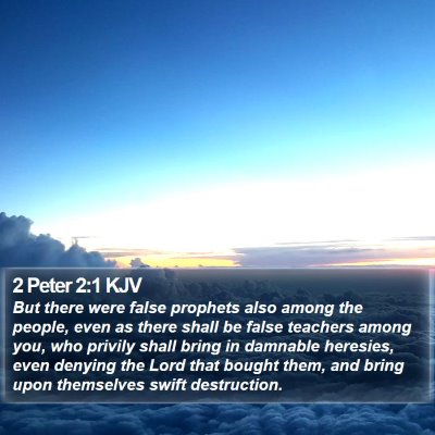 2 Peter 2:1 KJV Bible Verse Image