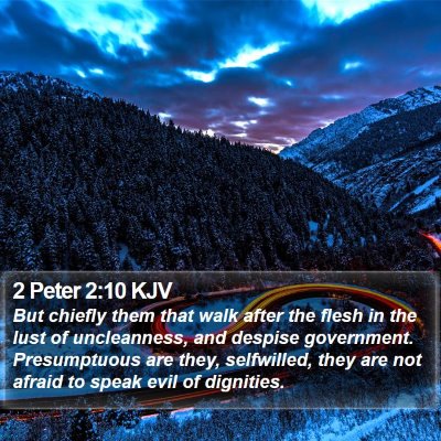 2 Peter 2:10 KJV Bible Verse Image