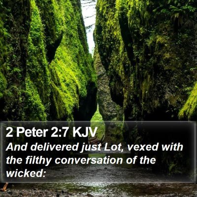 2 Peter 2:7 KJV Bible Verse Image