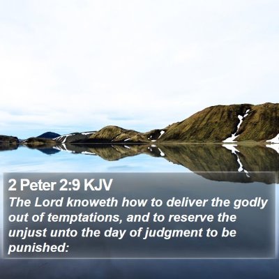2 Peter 2:9 KJV Bible Verse Image
