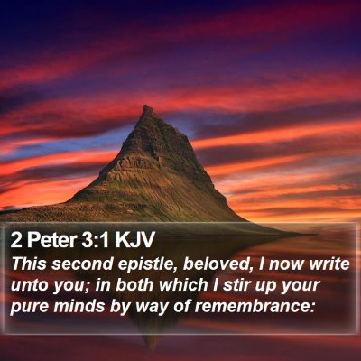 2 Peter 3:1 KJV Bible Verse Image