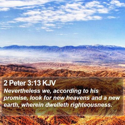 2 Peter 3:13 KJV Bible Verse Image