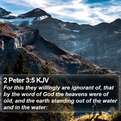 2 Peter 3:5 KJV Bible Verse Image