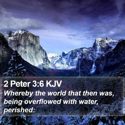 2 Peter 3:6 KJV Bible Verse Image