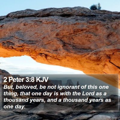 2 Peter 3:8 KJV Bible Verse Image