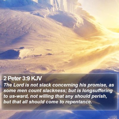 2 Peter 3:9 KJV Bible Verse Image