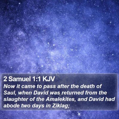 2 Samuel 1:1 KJV Bible Verse Image