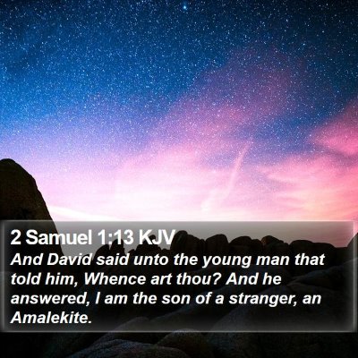 2 Samuel 1:13 KJV Bible Verse Image