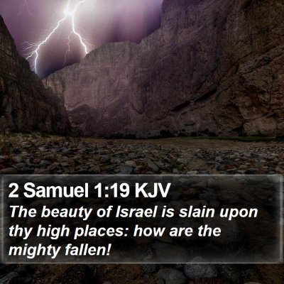 2 Samuel 1:19 KJV Bible Verse Image