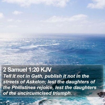 2 Samuel 1:20 KJV Bible Verse Image