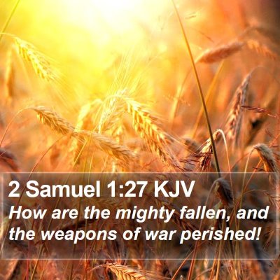 2 Samuel 1:27 KJV Bible Verse Image