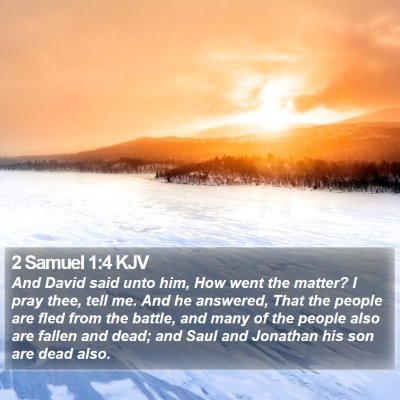2 Samuel 1:4 KJV Bible Verse Image