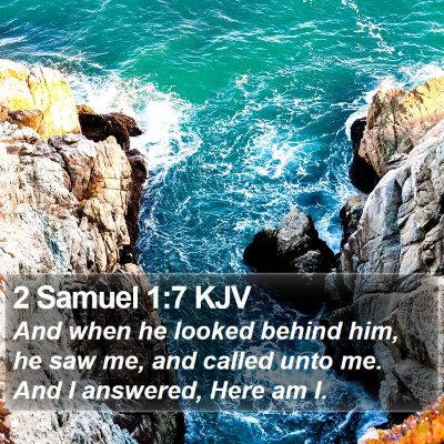 2 Samuel 1:7 KJV Bible Verse Image