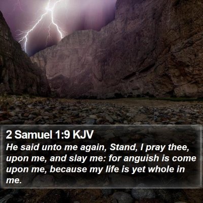 2 Samuel 1:9 KJV Bible Verse Image