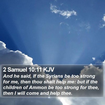 2 Samuel 10:11 KJV Bible Verse Image