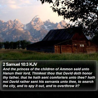 2 Samuel 10:3 KJV Bible Verse Image