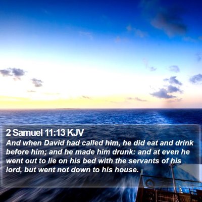 2 Samuel 11:13 KJV Bible Verse Image