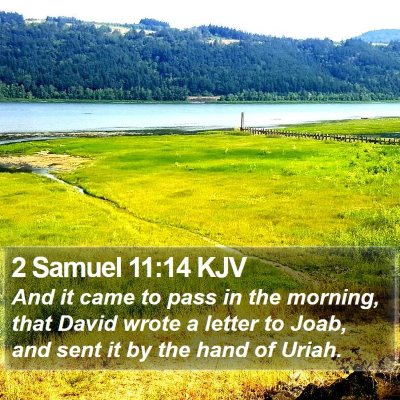 2 Samuel 11:14 KJV Bible Verse Image