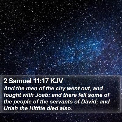 2 Samuel 11:17 KJV Bible Verse Image
