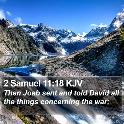 2 Samuel 11:18 KJV Bible Verse Image
