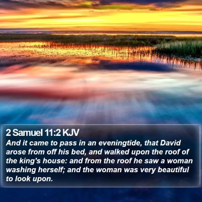 2 Samuel 11:2 KJV Bible Verse Image